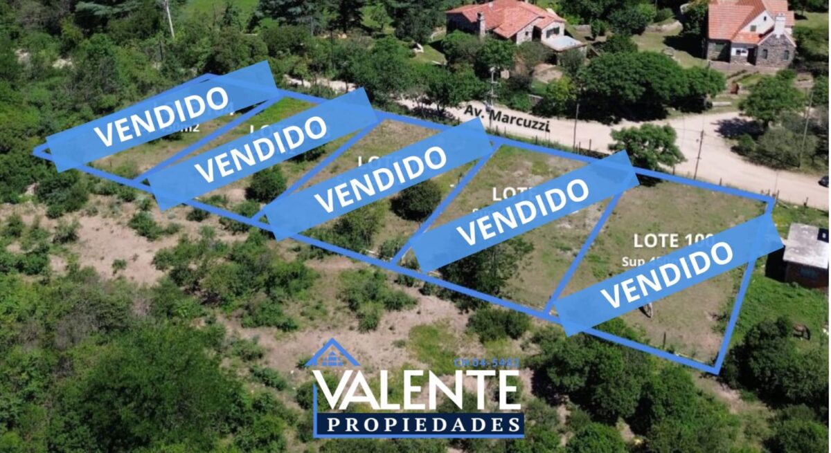 LOTEO VENDIDO!! MÁXIMA VISTA A LAS SIERRAS