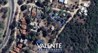 LOTE 617m2 – DOS CUADRAS DE RUTA 38 VALLE HERMOSO