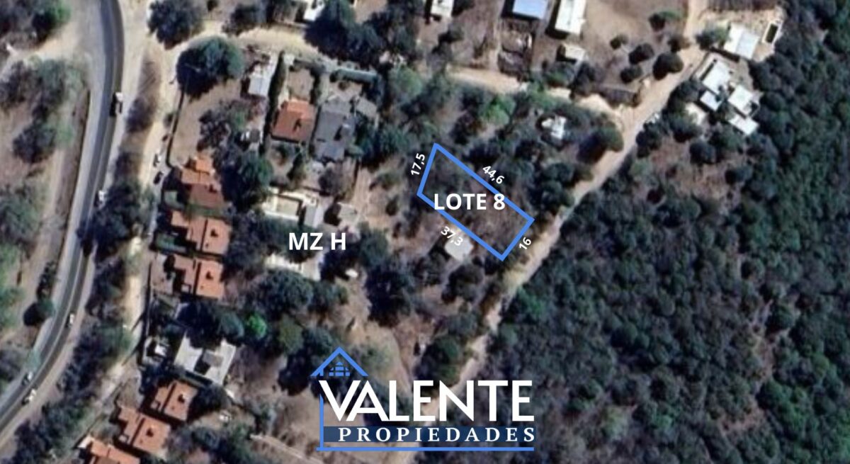 LOTE 650m2 – DOS CUADRAS DE RUTA 38 VALLE HERMOSO