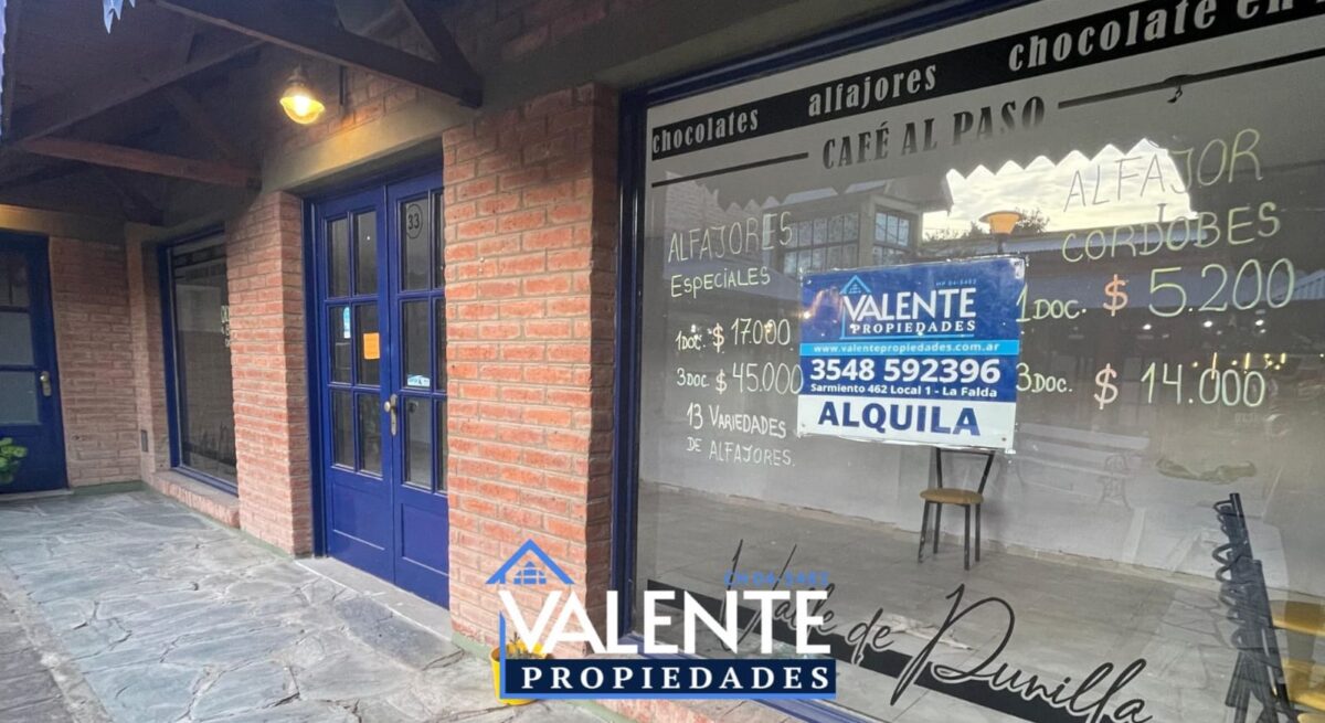 SALÓN COMERCIAL CÉNTRICO EN ALQUILER – LA FALDA